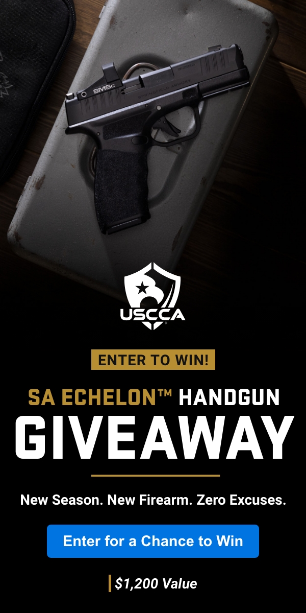 Enter for your chance to win USCCA's Gun Giveaway and Training Sweepstakes.