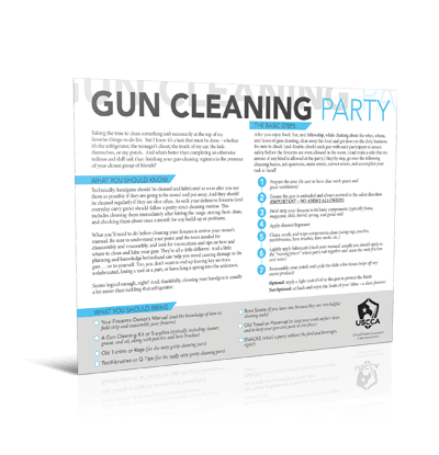 Gun Cleaning Party