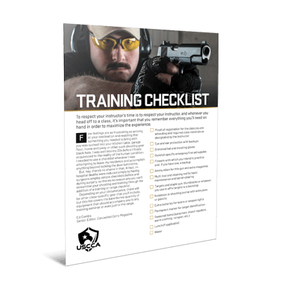 Training Checklist